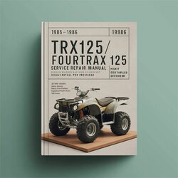 1985-1986 Jeep Transmissions Repair & Rebuild TRX125 / Fourtrax 125 (highly Fsm Preview) Service Workshop Manual PDF