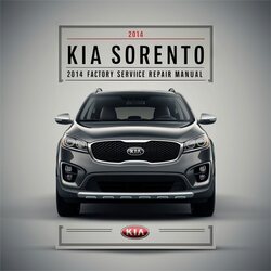 2014 Kia Sorento Service Repair Workshop Manual PDF