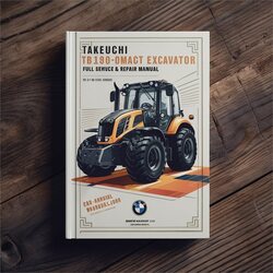 Takeuchi TB138FR Compact Excavator Service Repair Workshop Manual PDF