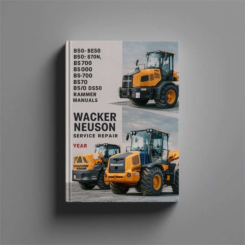 Wacker Neuson BS50 BS60 BS70 BS500 BS600 BS700 BS65 BS650 DS70 DS720 Rammer Service Repair Workshop Manual PDF