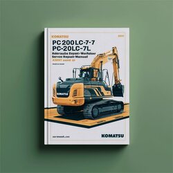 Komatsu Pc200lc-7l Pc220lc-7l Hydraulic Excavator (a86001 Up) Service Repair Workshop Manual PDF