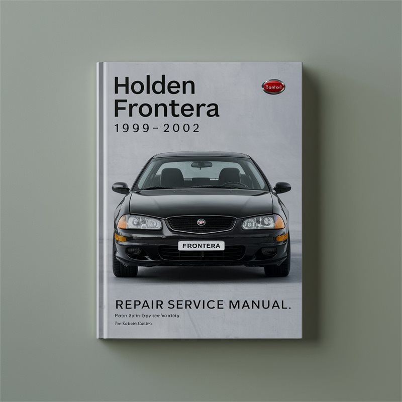 1999-2002 Holden Frontera Service Repair Workshop Manual PDF