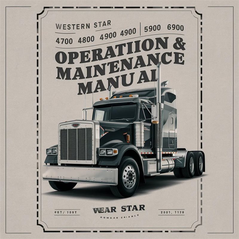 Western Star 4700 4800 4900 5900 6900 Trucks Operation Service Repair Workshop Manual PDF