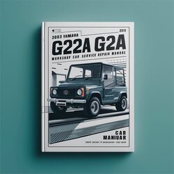 2003 Yamaha G22A G22E Golf Car Service Repair Workshop Manual PDF