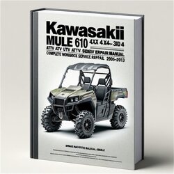 2005-2013 Kawasaki Mule 610 4x4 UTV ATV Side Service Repair Workshop Manual PDF