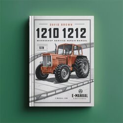 David Brown 1210 1212 Tractor Service Repair Workshop Manual PDF