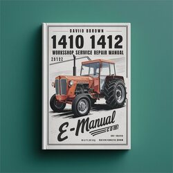 David Brown 1410 1412 Tractor Service Repair Workshop Manual PDF