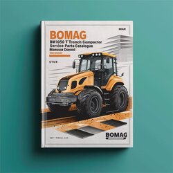 Bomag BW1050 T Trench Compactor Sn101720200101-101720200116 Parts Catalog PDF