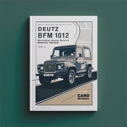 Deutz 1012 BFM Engine Service Repair Workshop Manual PDF
