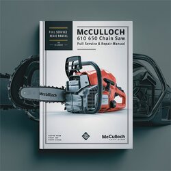 Mcculloch 610 650 Chain Saw Service Repair Workshop Manual PDF