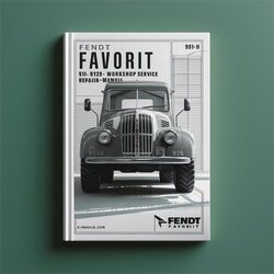 Fendt Favorit 916 920 924 926 Service Repair Workshop Manual PDF