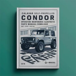Calavar Self-propelled Condor Models 3238 4248 4248LC Operation/ Illustrated Parts Catalog PDF