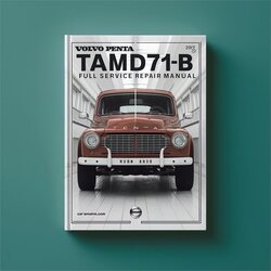 Volvo Penta Tamd71b Marine Engines Service Repair Workshop Manual PDF