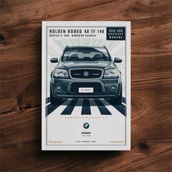 1990-2004 Holden Rodeo KB TF 140 Service Repair Workshop Manual PDF