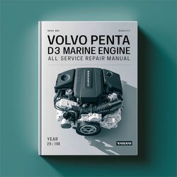 Volvo Penta D3 Marine Engine All Service Repair Workshop Manual PDF