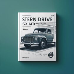 Volvo Penta Stern Drive SX-MTD All Service Repair Workshop Manual PDF