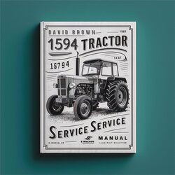 David Brown 1594 Tractor Service Repair Workshop Manual PDF