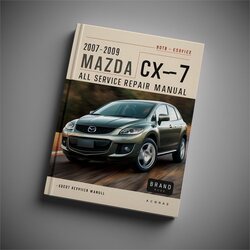 2007-2009 Citroen CX Mazda CX7 -7 - All Service Repair Workshop Manual PDF