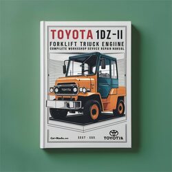 Toyota 1DZ-II Forklift Truck Engine Service Repair Workshop Manual PDF