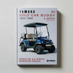 1983-1989 Yamaha G1 Golf Cart Car Buggy - Parts Operator Service Repair Workshop Manual PDF