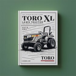 Toro XL Lawn Tractor Service Repair Workshop Manual PDF