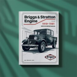 1981 Briggs And Stratton 4 Cycle Engine 1919 Service Repair Workshop Manual PDF