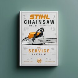 Stihl MS341 Chainsaw MS361 MS 341 361 Parts Catalog PDF