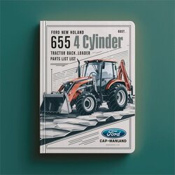 Ford New Holland 655D 4 Cylinder Tractor Backhoe Loader List Parts Catalog PDF