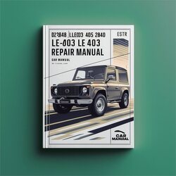 MAN D2848 LE403 405 2840 2842 LE404 407 410 Service Repair Workshop Manual PDF