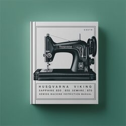 Husqvarna Viking Sapphire 830 850 870 Sewing Machine Instruction Service Repair Workshop Manual PDF