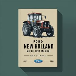 Ford New Holland 5030 Tractor List Parts Catalog PDF
