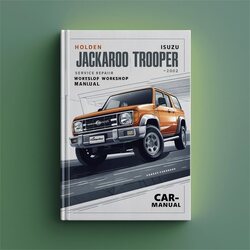 1998-2002 Holden Jackaroo Isuzu Trooper Service Repair Workshop Manual PDF