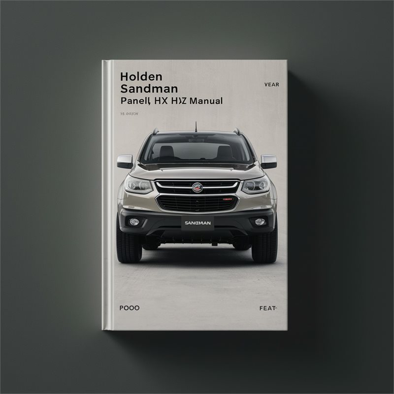 Holden Sandman Panelvan Hq Hj Hx Hz Service Repair Workshop Manual PDF