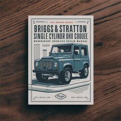 Briggs And Stratton Single Cylinder OHV Air-cooled Engine Service Repair Workshop Manual PDF