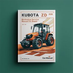 Kubota ZD 326 Service Repair Workshop Manual PDF