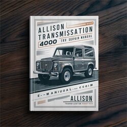 Allison Transmission 4000 TRV Service Repair Workshop Manual PDF