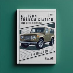 Allison Transmission 4800 EVS Service Repair Workshop Manual PDF