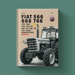 Fiat 466 566 666 766 65.66 DT Models Tractor Service Repair Workshop Manual PDF