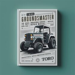 Toro Groundsmaster 72 327 322-D Riding Mower Industrial Service Repair Workshop Manual PDF