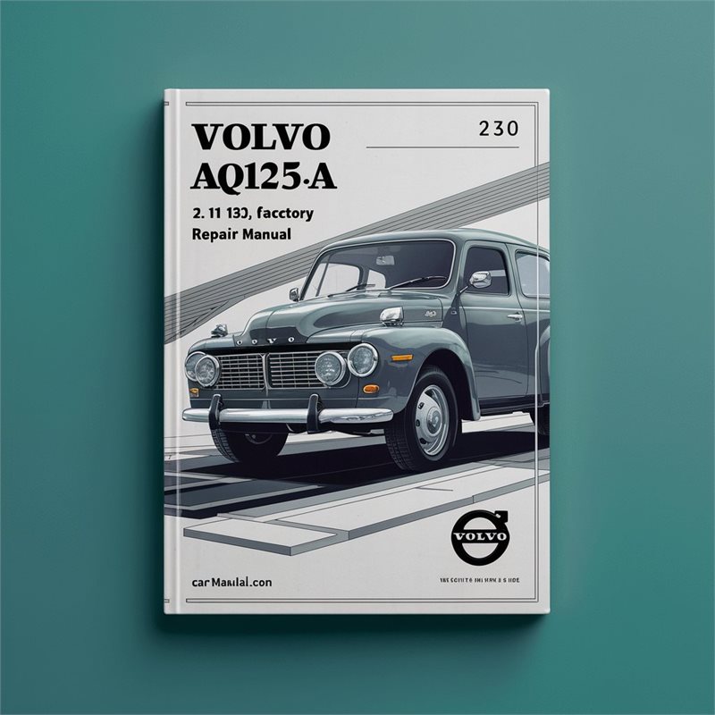 Volvo AQ125A 2.1 L (130) 4 Cyl Service Repair Workshop Manual PDF
