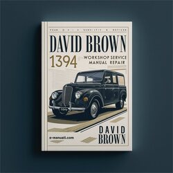 David Brown 1394 Service Repair Workshop Manual PDF