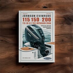 2008 Johnson Evinrude 115 150 175 200 HP V4 V6 E TEC Outboard Service Repair Workshop Manual PDF