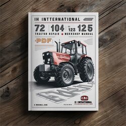 IH International Cub Cadet 72 104 105 124 125 Tractor Service Repair Workshop Manual Pdf