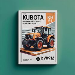 Kubota KH 51 Workshop Manual de servicio y reparación 