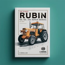 Same Rubin 160 180 200 Tractor Shop Service Repair Workshop Manual PDF