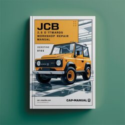 JCB 2.5 D 1176570 Onwards Service Repair Workshop Manual PDF