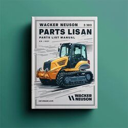 Wacker Neuson 3503 Crawler Excavator List Parts Catalog PDF
