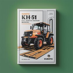 Kubota KH51 KH-51 Service Repair Workshop Manual PDF