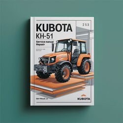Kubota KH51 KH-51 WSM Service Repair Workshop Manual PDF