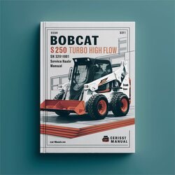 Bobcat S250 Turbo High Flow SN 521311001 UP Service Repair Workshop Manual PDF